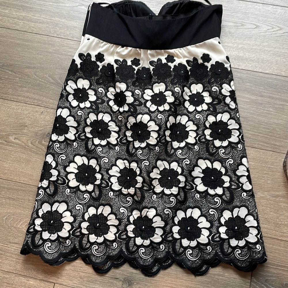 Tibi Silk Embroidered Strapless Mini Dress - Picture 12 of 12
